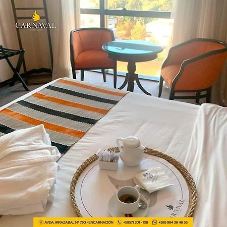 Carnaval Hotel Casino Encarnacion Ngoại thất bức ảnh A room at the hotel