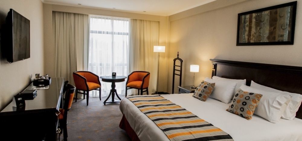 Carnaval Hotel Casino Encarnacion Ngoại thất bức ảnh A room at the hotel